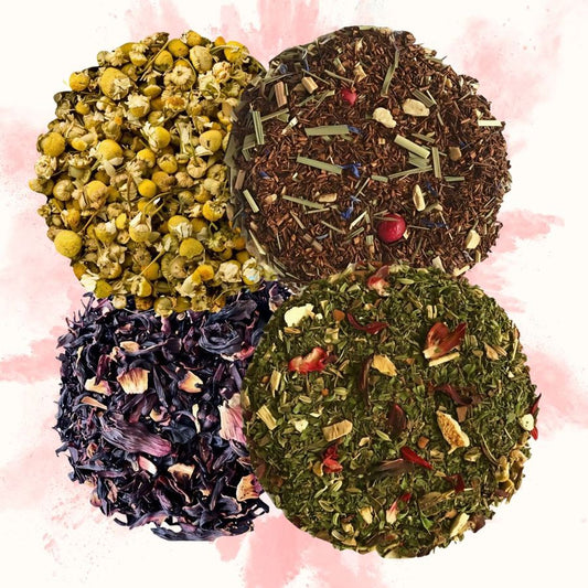 Assortiment de quatre infusions en vrac de l'abonnement spécial bien-être