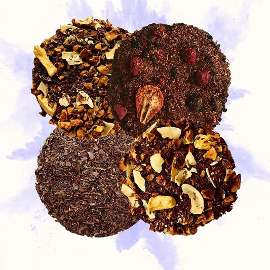 Assortiment de quatre rooibos en vrac de l'abonnement spécial rooibos